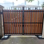 Metal framed gate