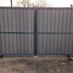 Metal framed gate