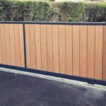 Metal framed gate